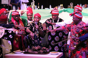 Blessing & Cutting of Yam seeds